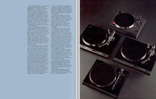 Sony Turntables 1980 Brochure (PDF) (E-BOOK)