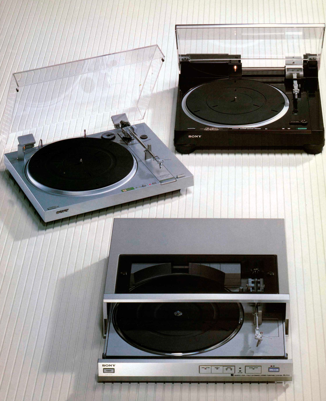 Sony Turntables LX FL 1980s Audio Brochure