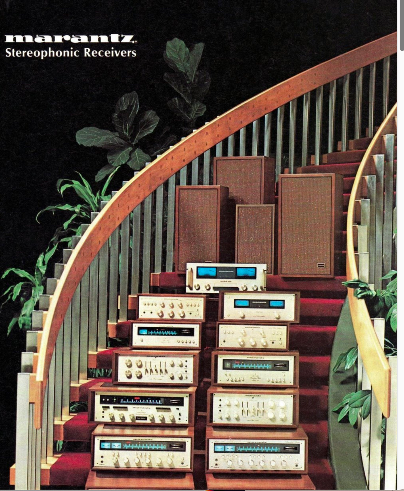 Marantz Sterophonic Receivers Audio Brochure Model 2220 2230