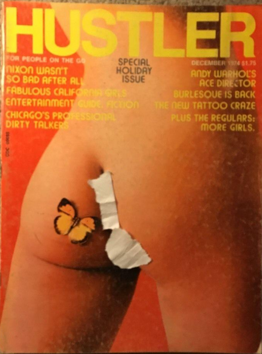 Hustler Magazine December 1974 Special Holiday Issue Andy Warhol Feature