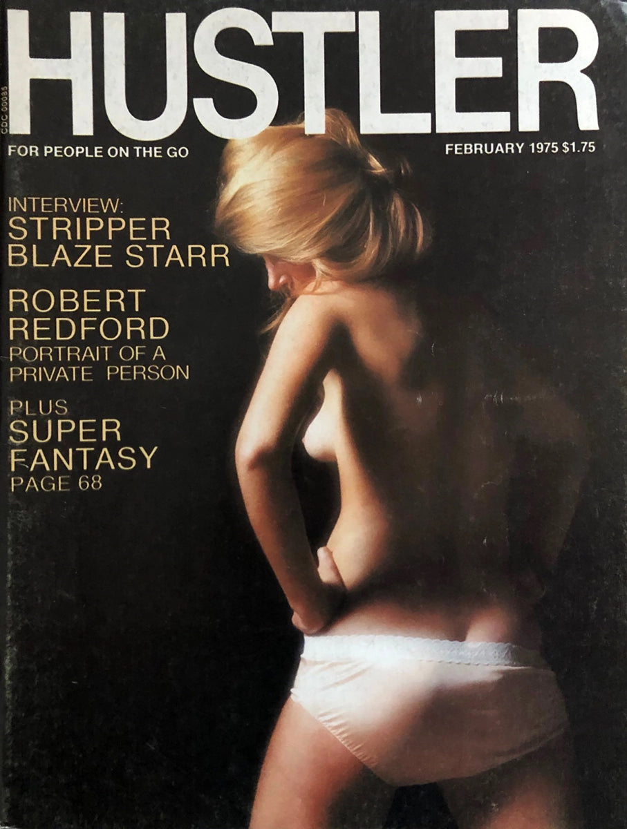 Hustler Magazine February 1975 Rare Blaze Starr Interview Robert Redford Feature