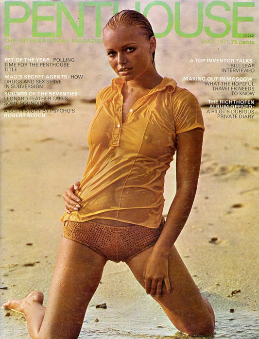 Penthouse Magazine May 1971 Vintage Wet Look Cover Rare Adult